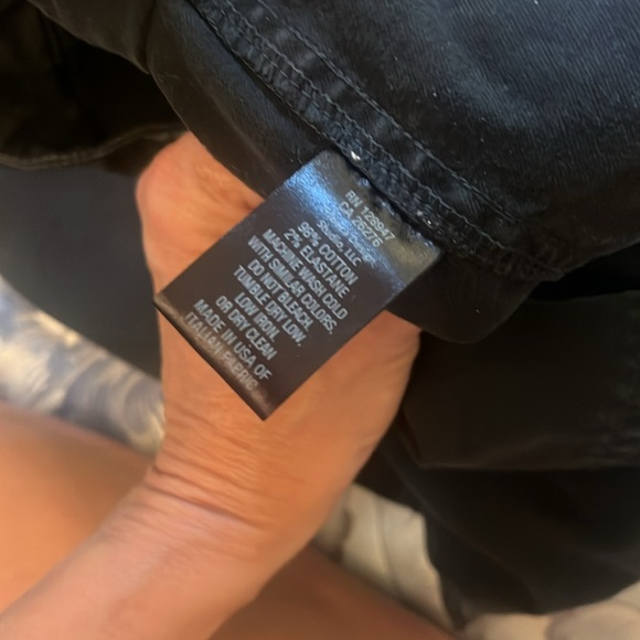 NILI LOTAN black pant size 2 cropped elastic at ankles - Picture 5 of 5